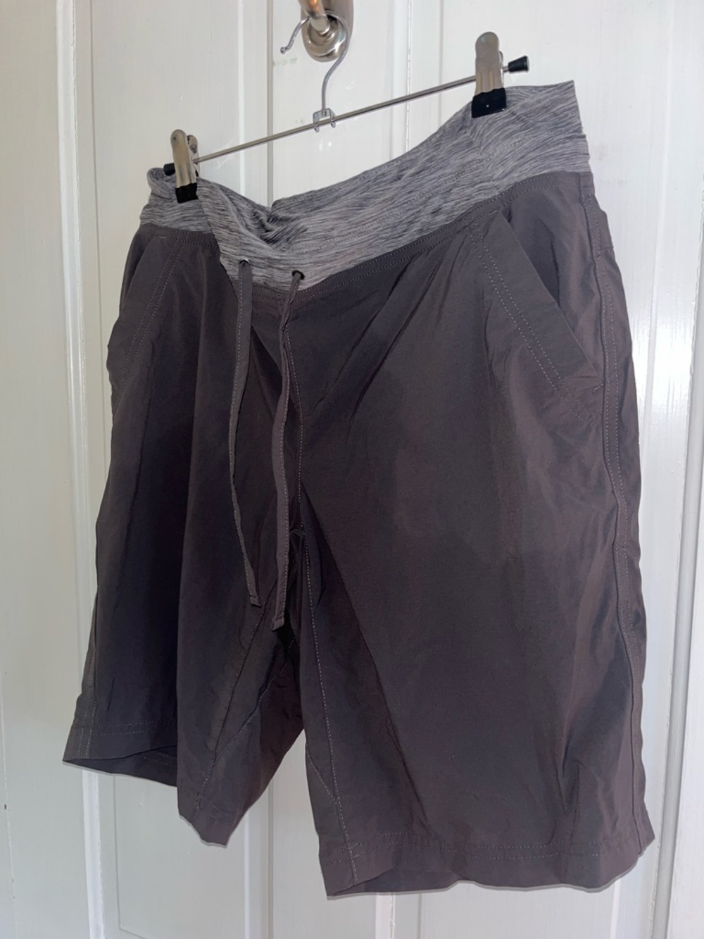Duluth gray grey quick dry Pull-On Shorts with Heathered Waistband size 10